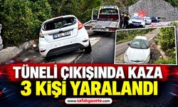 Otomobil duvara çarpıp devrildi: 3 aylık bebek de yaralandı