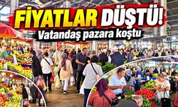 Zonguldak halk pazarında yoğunluk: Adım atmak zorlaştı