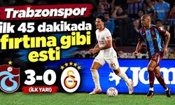 Trabzonspor ilk yarıda Galatasaray’a 3 gol attı
