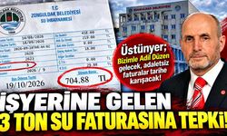 İsmail Üstünyer’den iş yeri su faturasına tepki