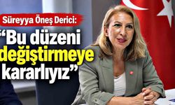 Yeni Parti Muğla Milletvekili Süreyya Öneş Derici: "Bu Düzeni Değiştirmeye Kararlıyız"