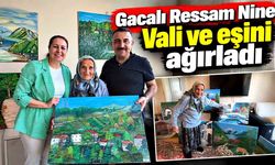 Gacalı Ressam Nine Vali ve eşini ağırladı