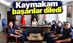 Kaymakam başarılar diledi
