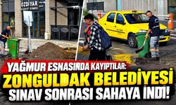 Yağmur Esnasında Kayıptılar: Zonguldak Belediyesi Sınav Sonrası Sahaya İndi!
