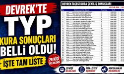 Devrek’te TYP kura sonuçları belli oldu: İşte tam liste