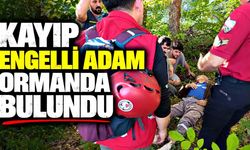 Kayıp engelli adam ormanda bulundu