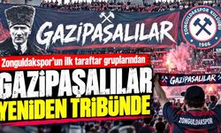 Zonguldakspor’un ilk taraftar gruplarından Gazipaşalılar yeniden tribünde