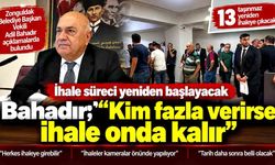 Zonguldak Belediyesi’nde ihale süreci yeniden başlayacak! Bahadır; En yüksek bedeli veren ihaleyi alır...