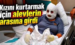 Anne Yüreği! 6 Yaşındaki Kızını Kurtarmak İçin Yangına Girdi