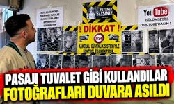 Pasajı tuvalet olarak kullandılar, kendilerini duvarda buldular