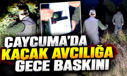 Çaycuma’da kaçak avcılığa gece baskını: 17 cihaz ele geçirildi