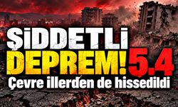 5.4 büyüklüğünde deprem