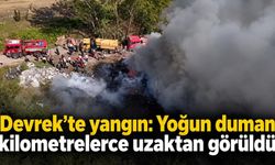 Devrek’te yangın: Yoğun duman kilometrelerce uzaktan görüldü
