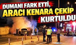 Ereğli-Gülüç yolunda otomobil alev alev yandı