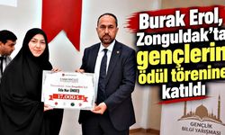 Burak Erol, Zonguldak’ta gençlik bilgi yarışması ödül törenine katıldı