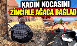 Yaşlı adam ağaca zincirlenmiş halde bulundu