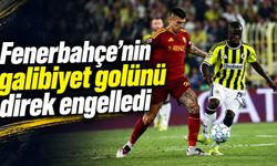 Fenerbahçe’nin galibiyet golünü direk engelledi