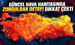 Güncel hava haritasında Zonguldak detayı dikkat çekti