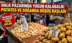Halk pazarında yoğun kalabalık: Patates ve soğanda düşüş başladı