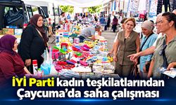 İYİ Parti kadın teşkilatlarından Çaycuma’da saha çalışması