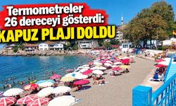 Zonguldak’ta termometreler 26 dereceyi gösterdi: Kapuz Plajı doldu
