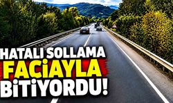 Karabük-Yenice yolunda hatalı sollama: Faciadan son anda dönüldü