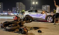 Kayseri’de otomobille çarpışan motosikletin sürücüsü yaralandı