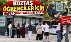 KOZTAŞ öğrenciler için hafta sonu mesaisi yaptı