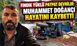 Fındık yüklü patpat devrildi: Sürücü öldü
