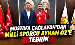 Mustafa Çağlayan’dan milli sporcu Ayhan Öz’e tebrik