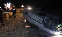 Şarampole devrilen otomobil takla attı: 5 yaralı