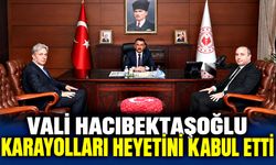 Vali Hacıbektaşoğlu karayolları heyetini kabul etti