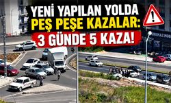 Yeni yapılan yolda peş peşe kazalar: 3 günde 5 kaza!