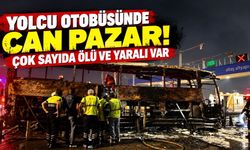 Yolcu otobüsü alev topuna döndü! 2 ölü, 8 yaralı