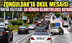 Zonguldak’ta ilk ders günü kilometrelerce araç kuyruğu