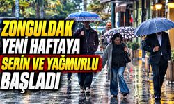 Zonguldak yeni haftaya serin ve yağmurlu başladı