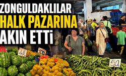 Zonguldaklılar halk pazarına akın etti