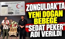 Zonguldak’ta yeni doğan bebeğe “Sedat Peker” adı verildi