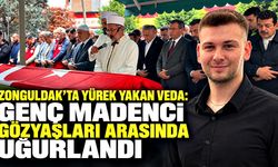 Zonguldak’ta yürek yakan veda: Genç madenci gözyaşları arasında uğurlandı