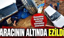Su doldurmak için durdu, kendi otomobilinin altında kaldı
