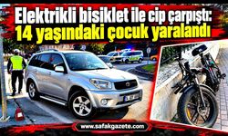 Elektrikli bisiklet ile cip çarpıştı: 14 yaşındaki çocuk yaralandı