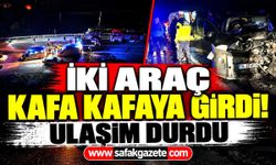 İki araç kafa kafaya çarpıştı! 5 kişi yaralandı