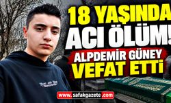 18 yaşında acı ölüm! Alpdemir Güney vefat etti