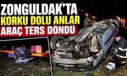 Zonguldak-Ankara yolunda otomobil takla attı: 2 yaralı