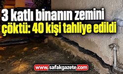 3 katlı binada çökme! 40 kişi tahliye edildi