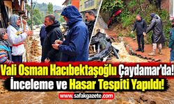 Vali Osman Hacıbektaşoğlu Çaydamar’da! İnceleme ve Hasar Tespiti Yapıldı!