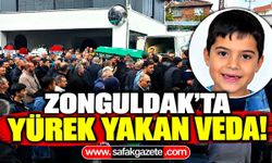 Zonguldak'ta yürek yakan veda! 9 yaşındaki Ömer Halis toprağa verildi