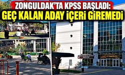 Zonguldak'ta KPSS'ye geç kalan aday sınava alınmadı!