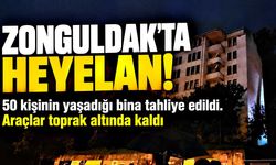 Zonguldak'ta istinat duvarı çöktü! 50 kişinin yaşadığı bina boşaltıldı
