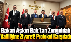 Bakan Aşkın Bak’tan Zonguldak Valiliğine ziyaret! Protokol karşıladı